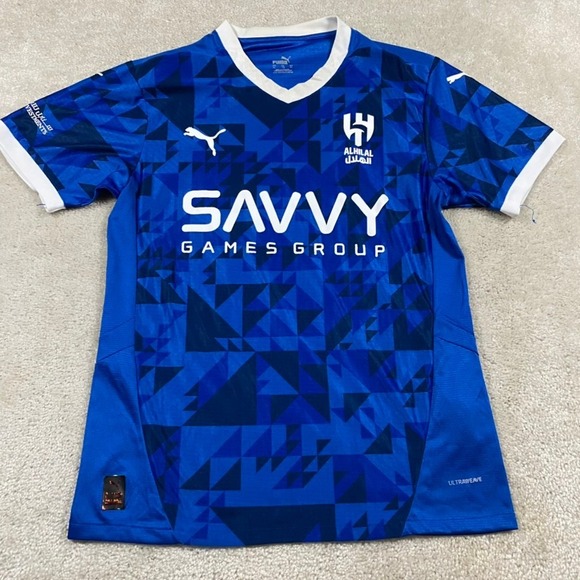 Puma Other - Puma Al-Hilal FC Jersey Mens XL Joao Cancelo 20 Home Blue Soccer Kit Football